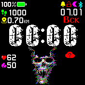 skullblinkv1 Amazfit BIP watchface