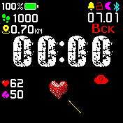 skullblinkv2 Amazfit BIP watchface