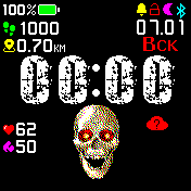 skullblinkv3 Amazfit BIP watchface