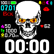 skullblinkv6 Amazfit BIP watchface