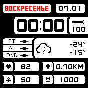 smw Amazfit BIP watchface