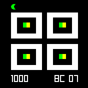square_mod_green Amazfit BIP watchface