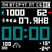 square_weather_pulse-ru Amazfit BIP watchface