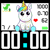 unicornio_v2 Amazfit BIP watchface