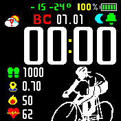 velosport Amazfit BIP watchface