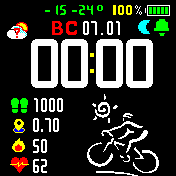 velosport_V3 Amazfit BIP watchface