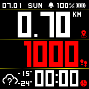 walker Amazfit BIP watchface