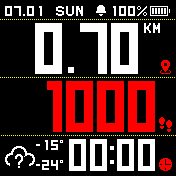 walker Amazfit BIP watchface