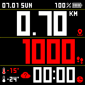 walker2 Amazfit BIP watchface