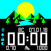 weather_3dman_v2 Amazfit BIP watchface